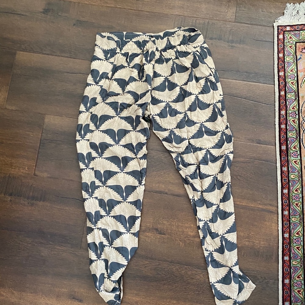Patterned Stretchy Work Pants - image 2